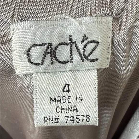 Vintage Cache Beaded Embellished Spaghetti Strap Tank with Navy Skirt - Picture 9 of 10